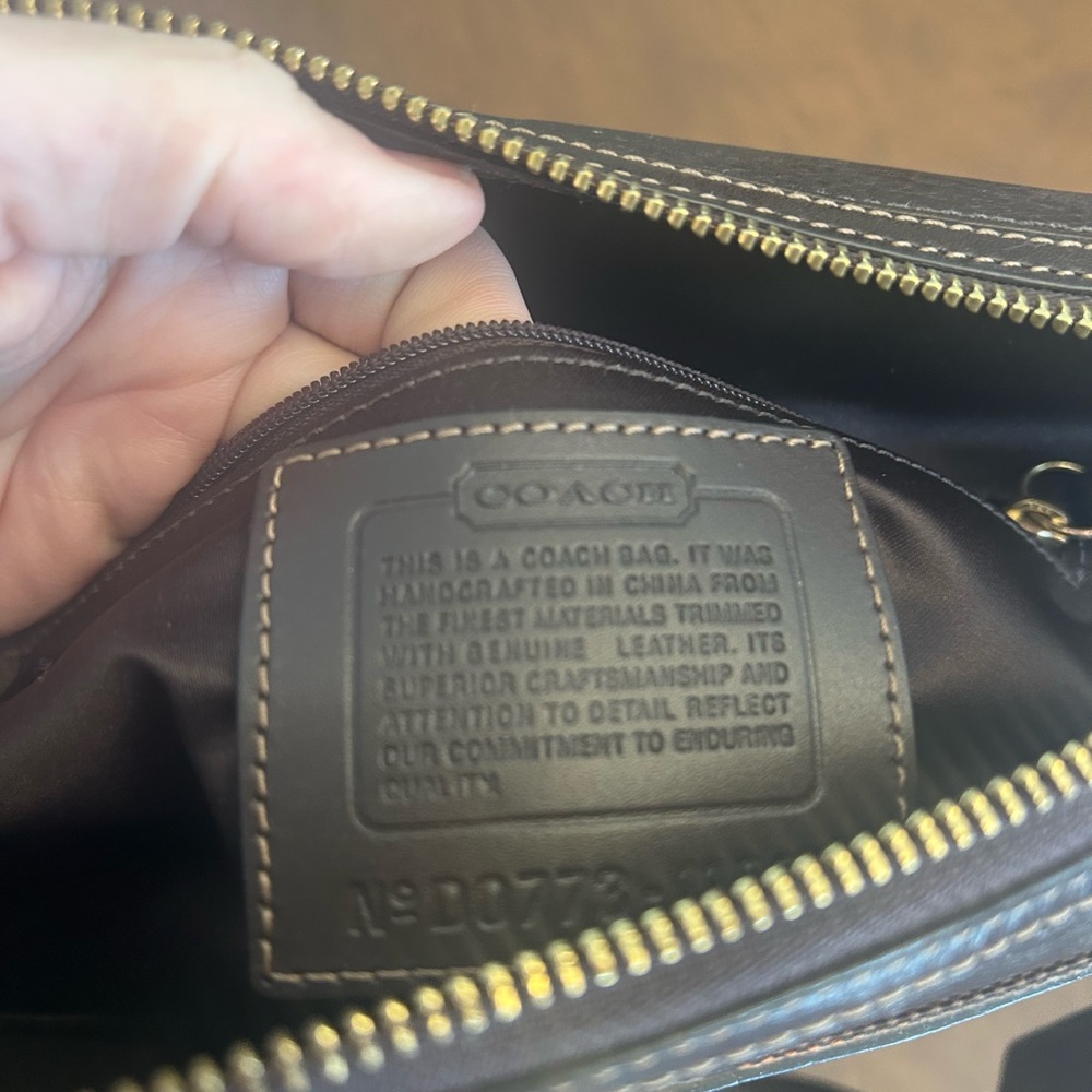 Coach Hampton Brown Signature Handbag - Picture 12 of 13